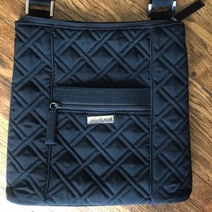 Vera Bradley black large sized crossbody purse
